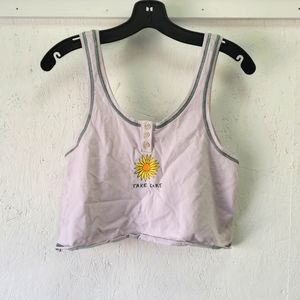 UO sunflower crop top